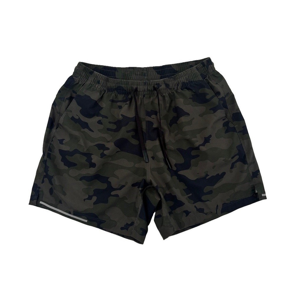 BearBottom Shorts Run 2.0 Men's L Camo 5.5" Hiking Performance Gym Workout 0731